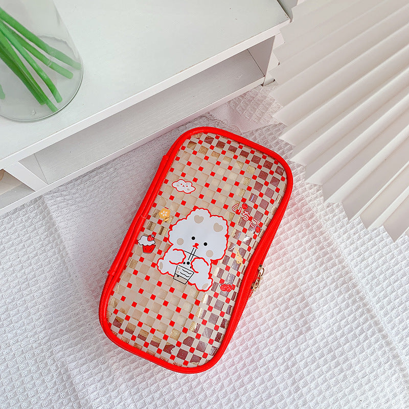Ins Japanese Transparent Pencil Case