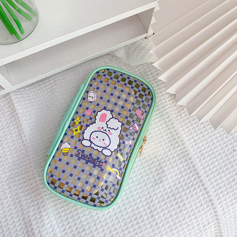 Ins Japanese Transparent Pencil Case