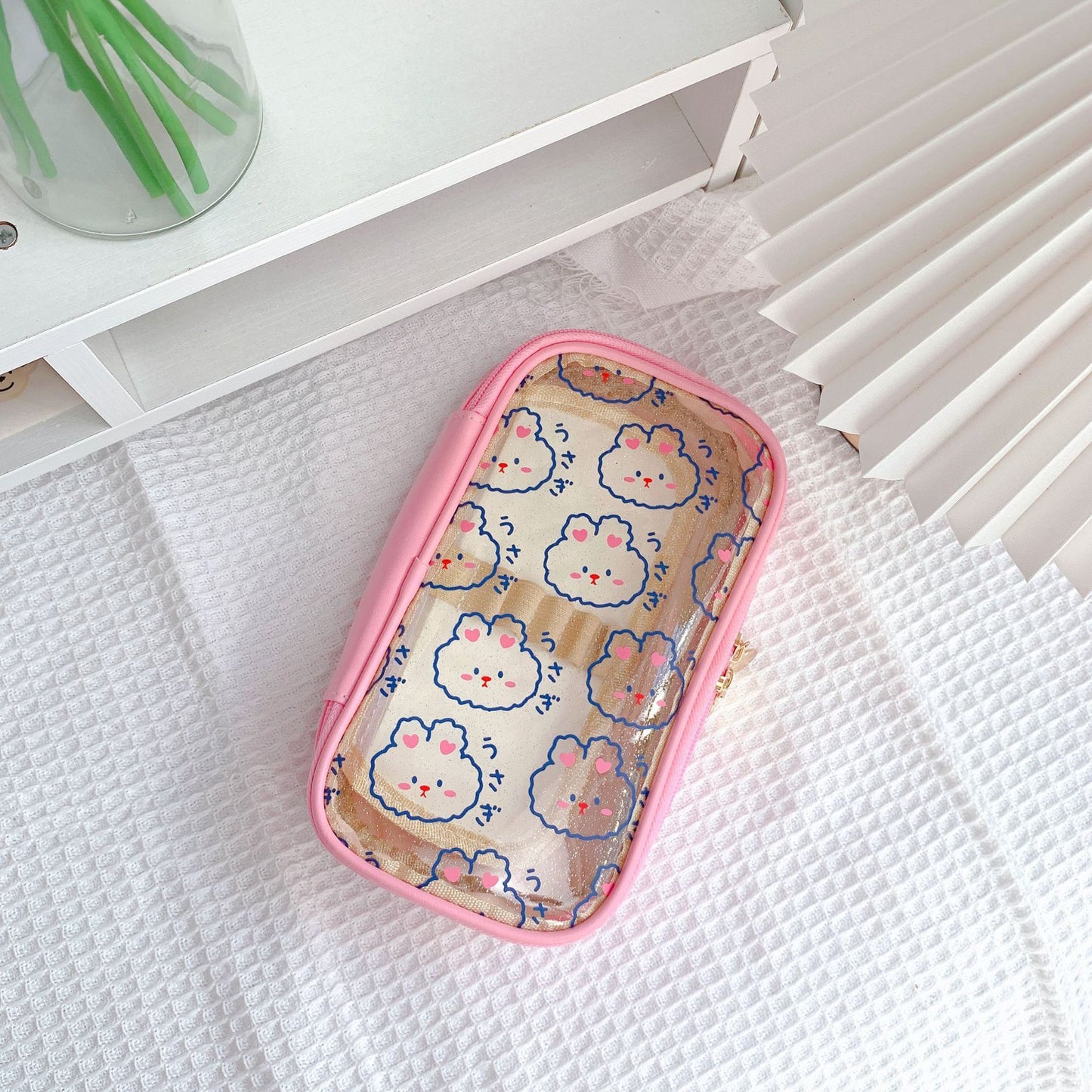 Ins Japanese Transparent Pencil Case